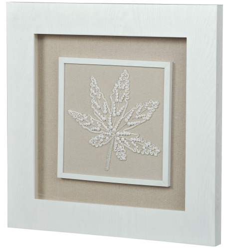 Панно Mart Gallery Листья белые 2 на VALLES.TOP