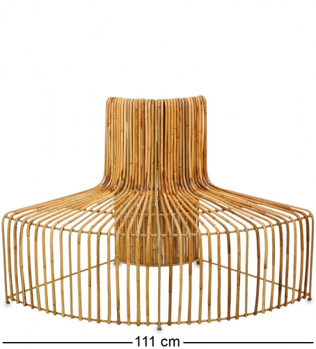 FINALI- 84 Декоративная скамья "Бамбук" со спинкой на VALLES.TOP