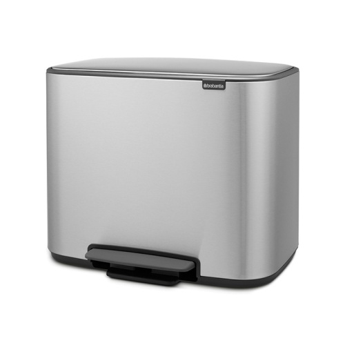 Бак Brabantia Pedal Bin Bo мусорный, стальной матовый, FPP, 3х11 л на VALLES.TOP
