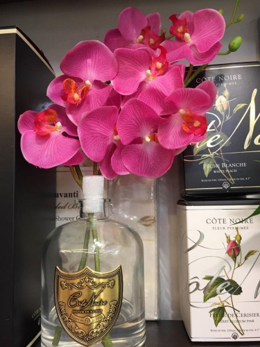 Букет Cote Noire Орхидея розовая ароматический, прозрачное стекло на VALLES.TOP