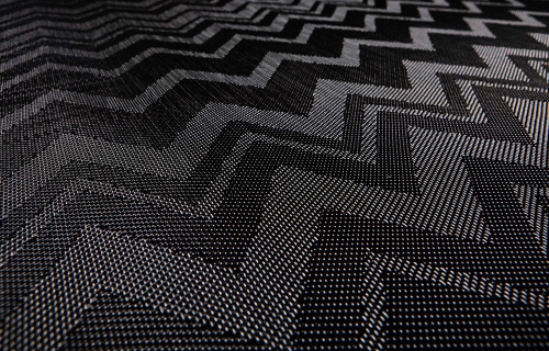 Пол Bolon Missoni Zigzag black плетеный, виниловый, 2000х25000х3 мм на VALLES.TOP