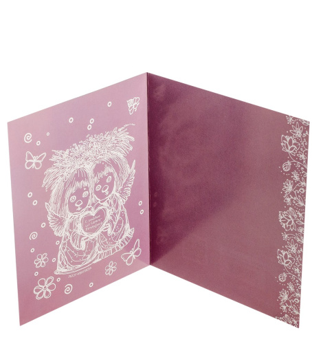 ANG-123 Открытка "Ангел надежды и веры" 15х17 на VALLES.TOP