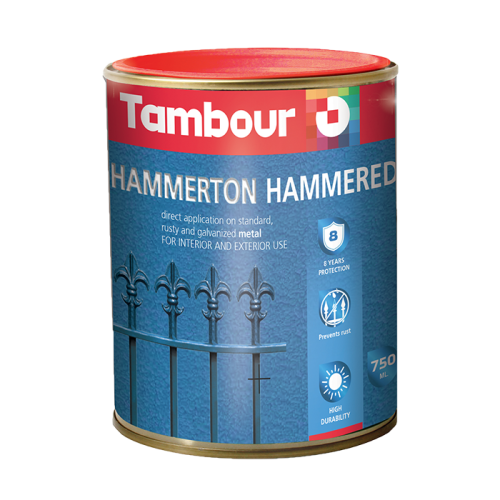 Грунт-эмаль Tambour Hammerton молотковая, антикоррозионная на VALLES.TOP