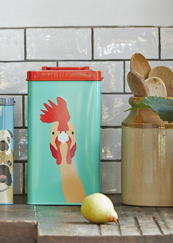Контейнер Burgon & Ball Chicken Tin Creaturewares для сухого корма на VALLES.TOP