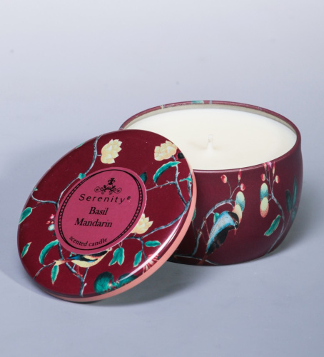 Свеча Базилик и мандарин ароматическая на VALLES.TOP