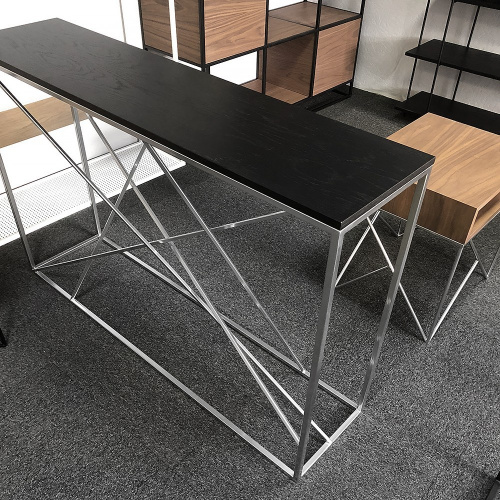 Консоль Intelligent Design Wilson line silver черный дуб на VALLES.TOP