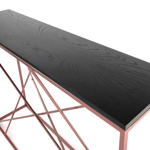 Консоль Intelligent Design Wilson line copper черный дуб на VALLES.TOP