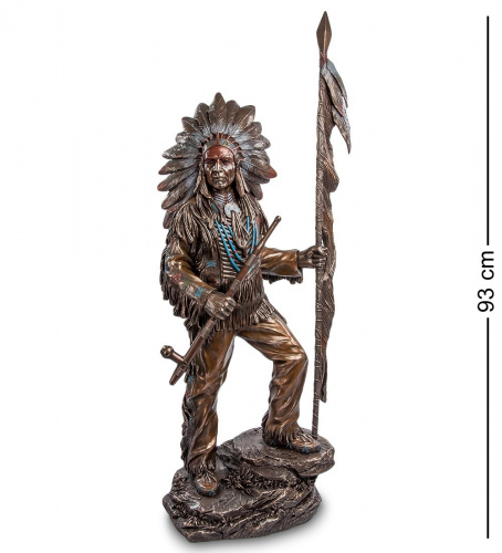 Статуэтка Veronese Индейский вождь WS-619 на VALLES.TOP