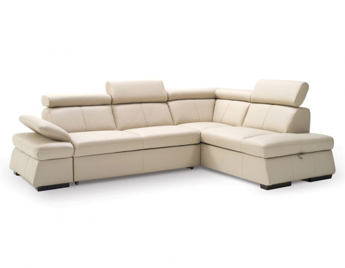 Диван Gala Collezione Malpensa угловой в натуральной коже на VALLES.TOP