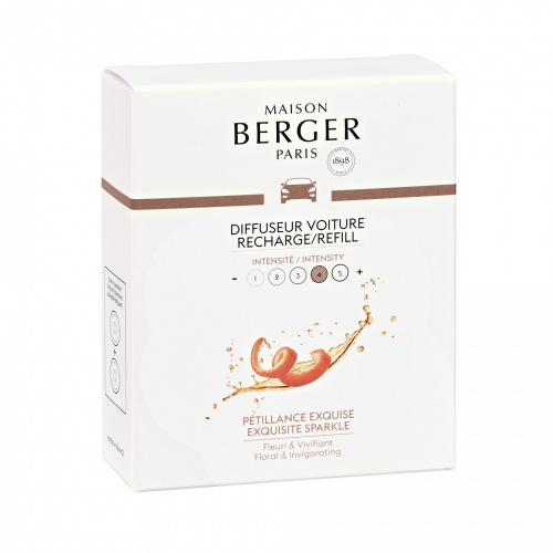 Картриджи Maison Berger Брызги шампанского сменные для автомобильного диффузора, 2 шт. на VALLES.TOP