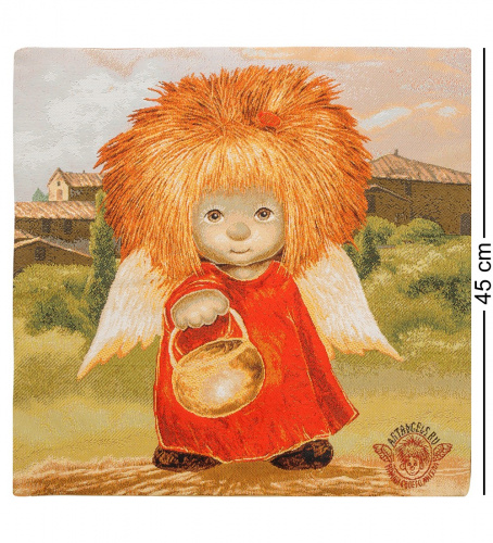 Наволочка Artangels Ангел, освещающий жизненный путь, гобеленовая, 45х45 см на VALLES.TOP