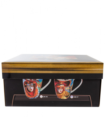 CN-17 Кружка "Венецианские маски" 400 мл (Carmani) на VALLES.TOP