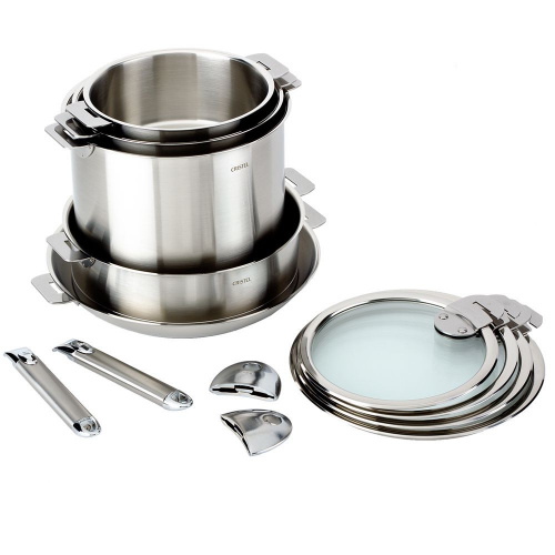 Крышка CRISTEL Strate removable handle плоская, диаметр 14 см на VALLES.TOP