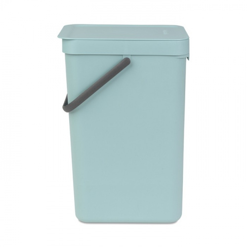 Ведро Brabantia Sort & Go мусорное, встраиваемое, мятное, 16 л на VALLES.TOP
