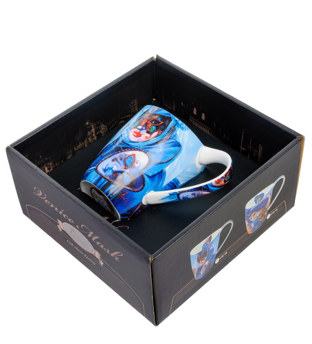 CN-18 Кружка "Венецианские маски" 400 мл (Carmani) на VALLES.TOP