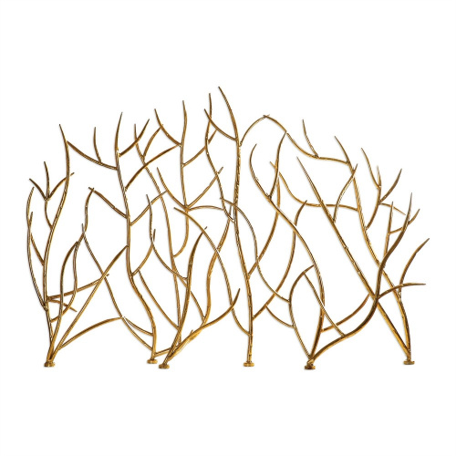 Экран Uttermost Gold Branches каминный на VALLES.TOP