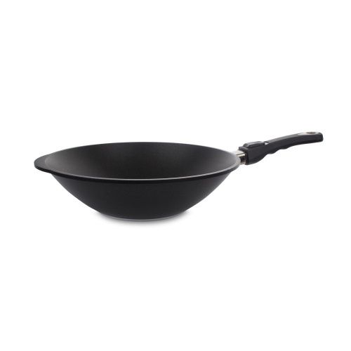 Вок AMT Frying Pans со съемной ручкой, диаметр 32 см, 3 л на VALLES.TOP