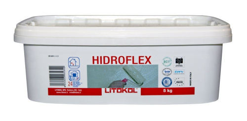 Гидроизоляция LITOKOL Hidroflex 5 кг на VALLES.TOP