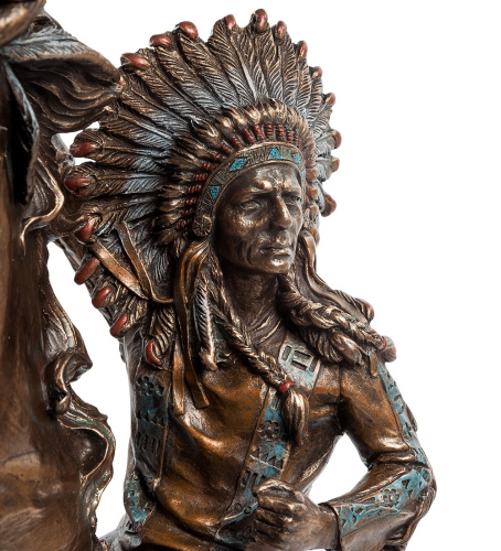 Статуэтка Veronese Индеец на коне WS-444 на VALLES.TOP