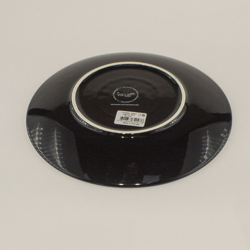 Тарелка Value Ceramic десертная черная 219 мм на VALLES.TOP