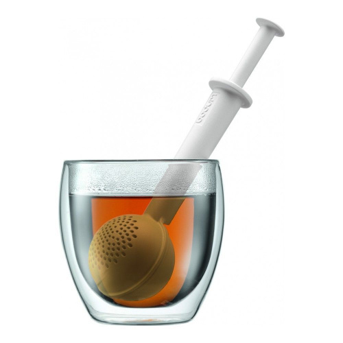 Ситечко Bodum Bistro для заваривания чая белое на VALLES.TOP