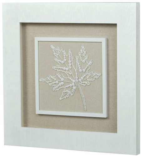 Панно Mart Gallery Листья белые 3 на VALLES.TOP