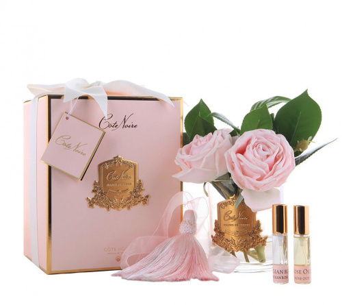 Букет Cote Noire Розы и камелии ароматический, прозрачное стекло на VALLES.TOP