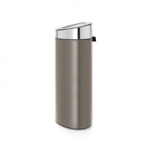 Бак Brabantia Touch Bin New мусорный, платиновый, со стальной крышкой, 40 л на VALLES.TOP