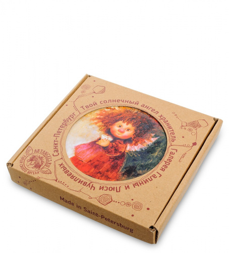 ANG- 13 Магнит "Ангел с чашечкой" 10х10 на VALLES.TOP