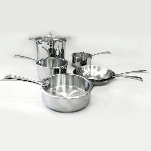 Крышка CRISTEL Casteline fixed handle плоская, с длинной ручкой из нержавеющей стали, диаметр 26 см на VALLES.TOP