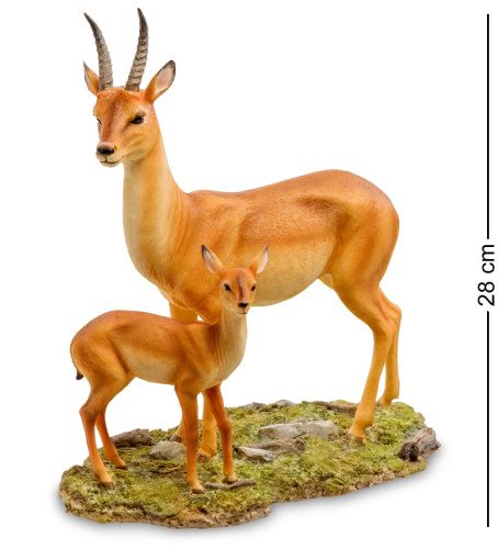 Статуэтка Veronese Газель с детенышем WS-774 на VALLES.TOP
