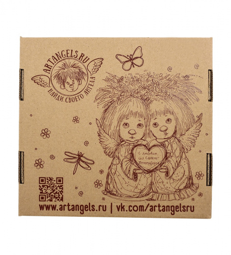 Панно Artangels Неразлучные керамическое, 16х16 см на VALLES.TOP