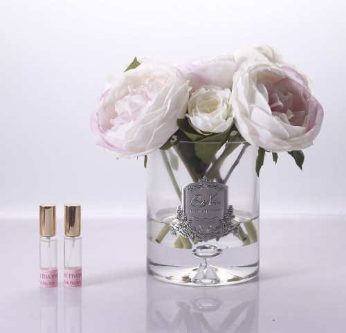 Букет Cote Noire Пионы ароматический, прозрачное стекло на VALLES.TOP