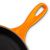 Сковорода Le Creuset с желобом чугунная, эмалированная, оранжевая, 20 см на VALLES.TOP
