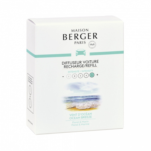 Картриджи Maison Berger Океанический бриз сменные для автомобильного диффузора, 2 шт. на VALLES.TOP