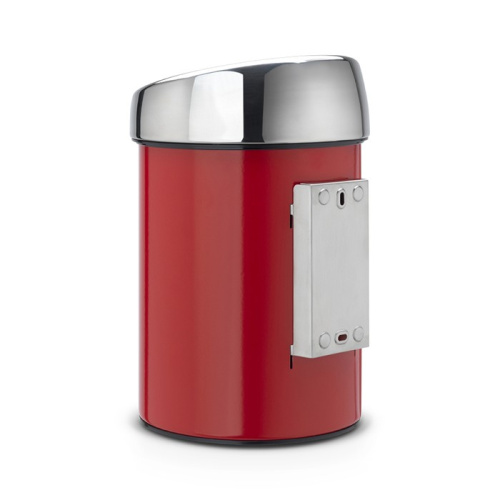 Бак Brabantia Touch Bin New мусорный, пламенно-красный, 3 л на VALLES.TOP