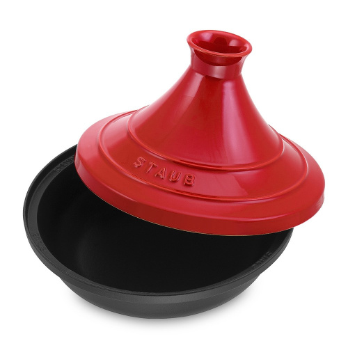 Тажин STAUB, диаметр 28 см, черный/вишневый на VALLES.TOP