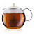 Чайник Bodum Assam заварочный со стеклянной ручкой, белый, 1 л на VALLES.TOP