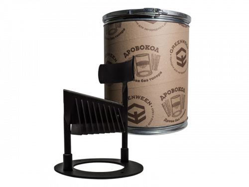 Дровокол GreenWeen универсальный, с полукольцом, в тубусе, черный на VALLES.TOP