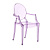 Стул Kartell Lou Lou Ghost детский, фиолетовый на VALLES.TOP