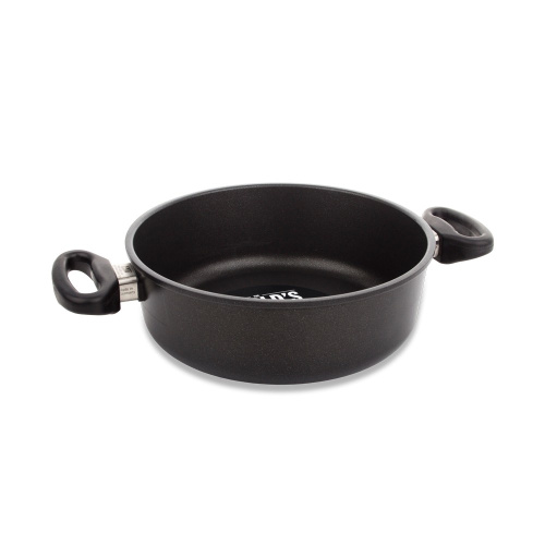 Сотейник AMT Frying Pans с двумя фиксированными ручками, диаметр 24 см на VALLES.TOP
