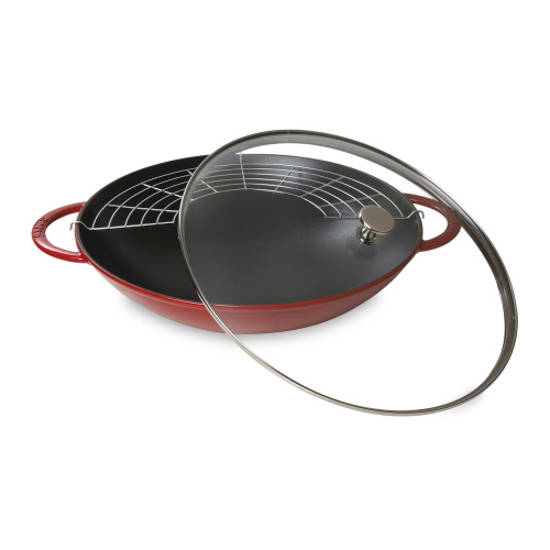 Вок STAUB с крышкой, диаметр 37 см на VALLES.TOP