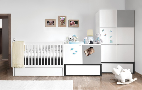 Комод VOX Young users BABY с 2 дверцами и полками, с местом для пеленания на VALLES.TOP