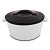 Кастрюля Revol Revolution с крышкой, белая с черным, d 11 см на VALLES.TOP