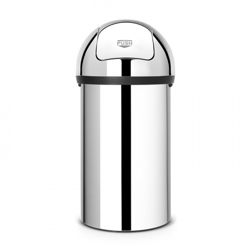 Бак Brabantia Push Bin мусорный, полированная сталь, 60 л на VALLES.TOP