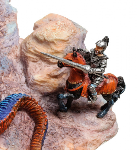 Статуэтка Veronese Дракон и воин - храбрость неуместна WS-267 на VALLES.TOP