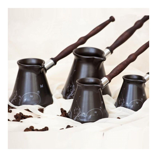 Турка Ceraflame Ibriks черная с декором, 0,15 л на VALLES.TOP