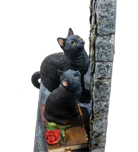 Статуэтка Veronese Кошка с котенком у зеркала WS-885 на VALLES.TOP