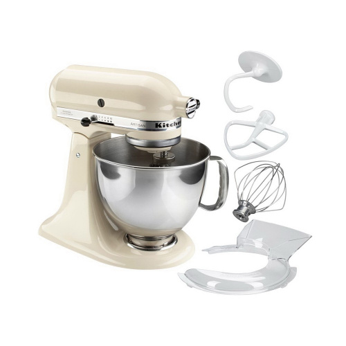 Миксер KitchenAid Artisan с подъемной чашей, настольный, кремовый на VALLES.TOP