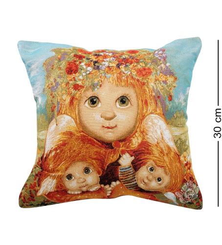 Подушка Artangels Материнская любовь, гобеленовая, 30х30 см на VALLES.TOP